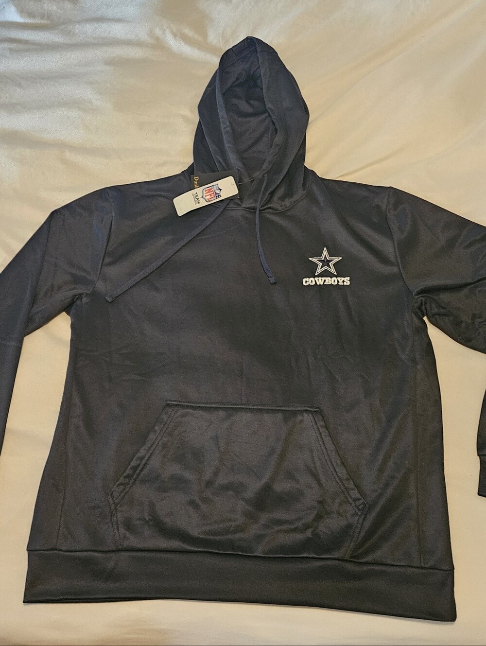 NFL Men's Dunbrooke Navy Dallas Cowboys Champion Tech Fleece Pullover Hoodie